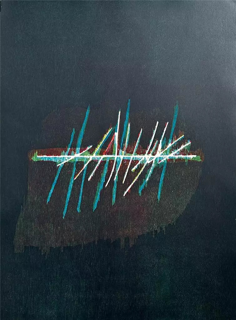 Robyn Denny (1930-2014) - Pencil Signed Woodblock - Blue Line - 1991 - 19/20