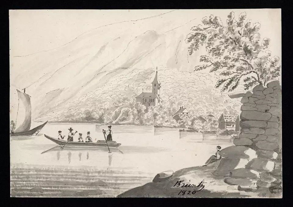 Elizabeth Campbell (1783-1861) Watercolour Painting - Brienz Switzerland 1820