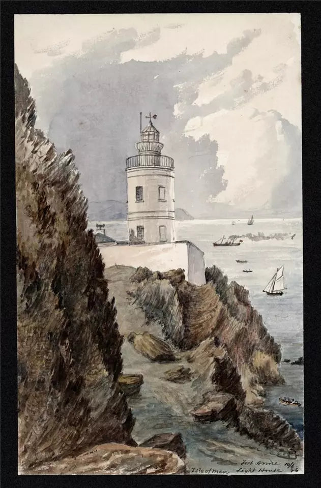 Fort Anne Douglas Isle Of Man 1876 - Watercolour Painting - Algerina Peckover (1841-1927)