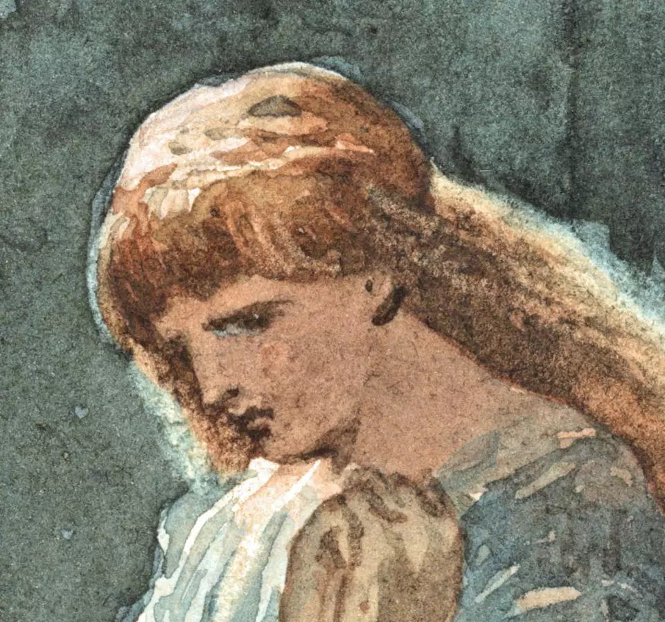 The Wild Swans Hans Andersen - Watercolour Painting - Pre-Raphaelite Style
