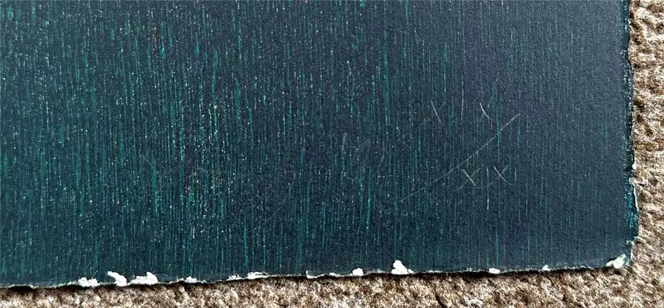 Robyn Denny (1930-2014) - Pencil Signed Woodblock - Blue Line - 1991 - 19/20