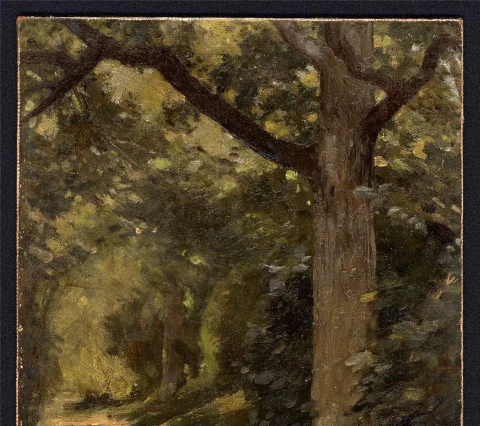 William Cubitt Cooke (1866-1951) - Oil Painting - The Shady Footpath