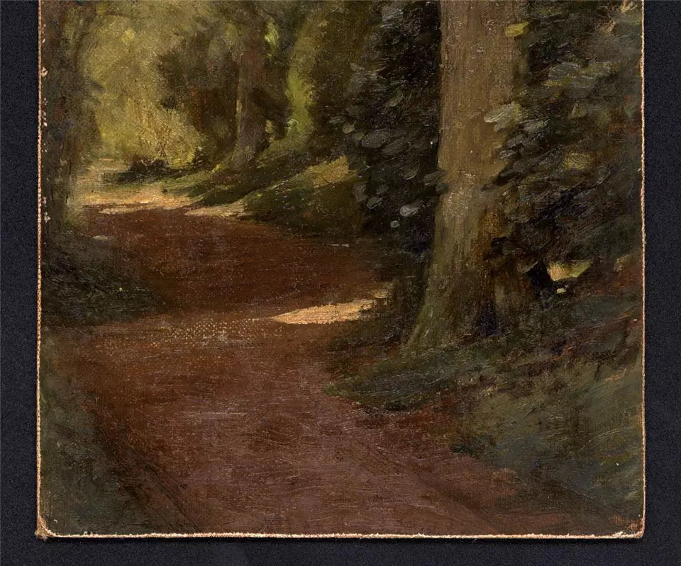 William Cubitt Cooke (1866-1951) - Oil Painting - The Shady Footpath