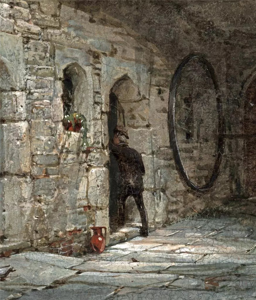 Louise Rayner (1832-1924) - Watercolour Painting - Haddon Hall, Entrance Gateway