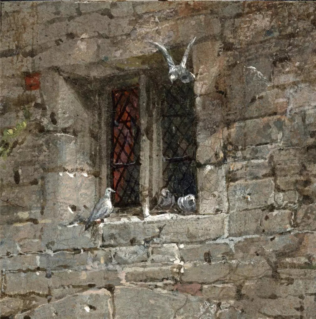 Louise Rayner (1832-1924) - Watercolour Painting - Haddon Hall, Entrance Gateway