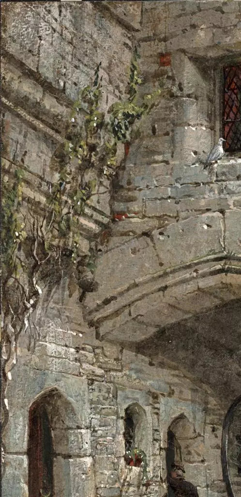 Louise Rayner (1832-1924) - Watercolour Painting - Haddon Hall, Entrance Gateway