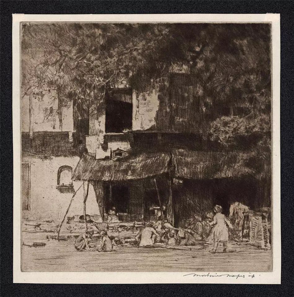 Mortimer Luddington Menpes (1855-1938) - Pencil Signed Etching - At Jeypore - India