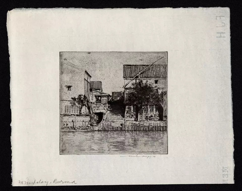 Mortimer Luddington Menpes - Pencil Signed Etching - Mandalay - Burma - Myanmar