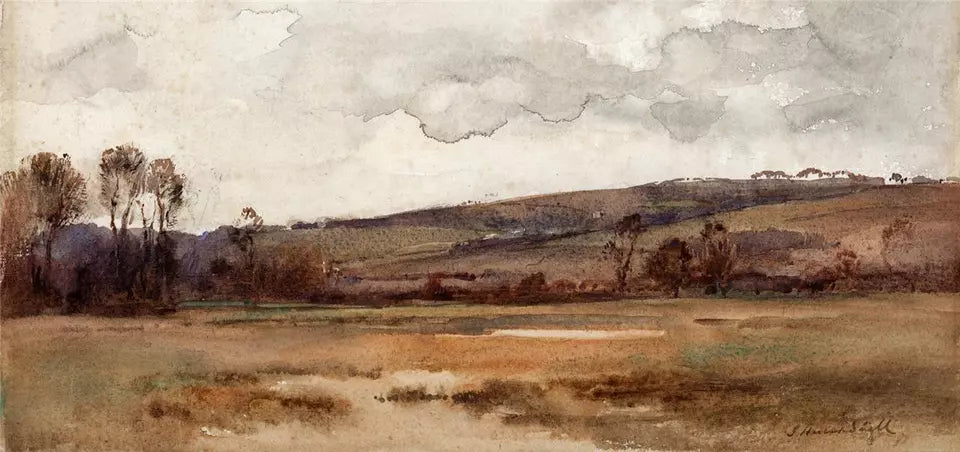 James Herbert Snell (1861-1935) - Watercolour Painting - Yalding Kent