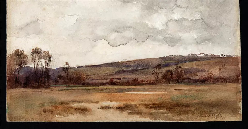 James Herbert Snell (1861-1935) - Watercolour Painting - Yalding Kent
