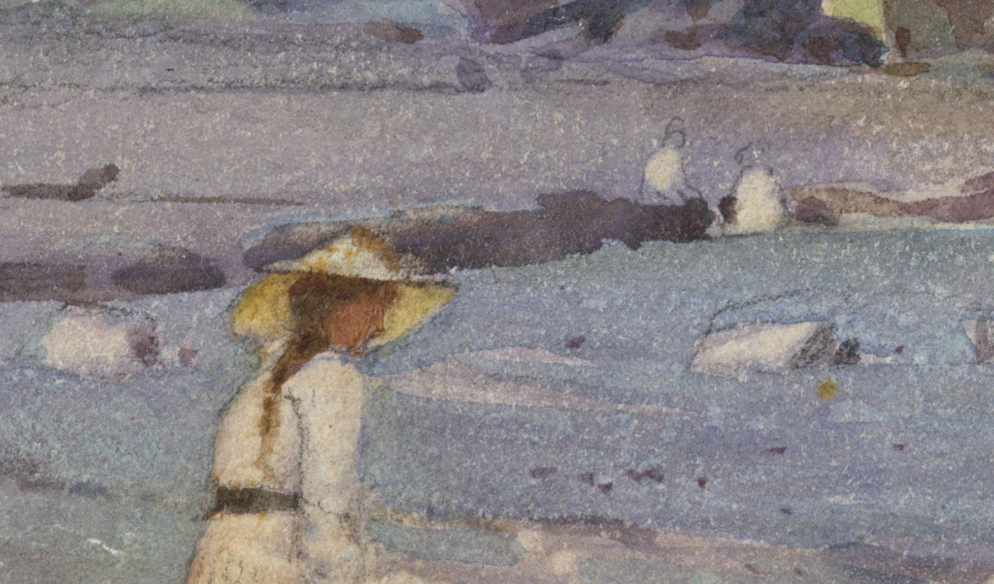 Fred Appleyard (1874-1963) Watercolour Painting - Coastal Landscape