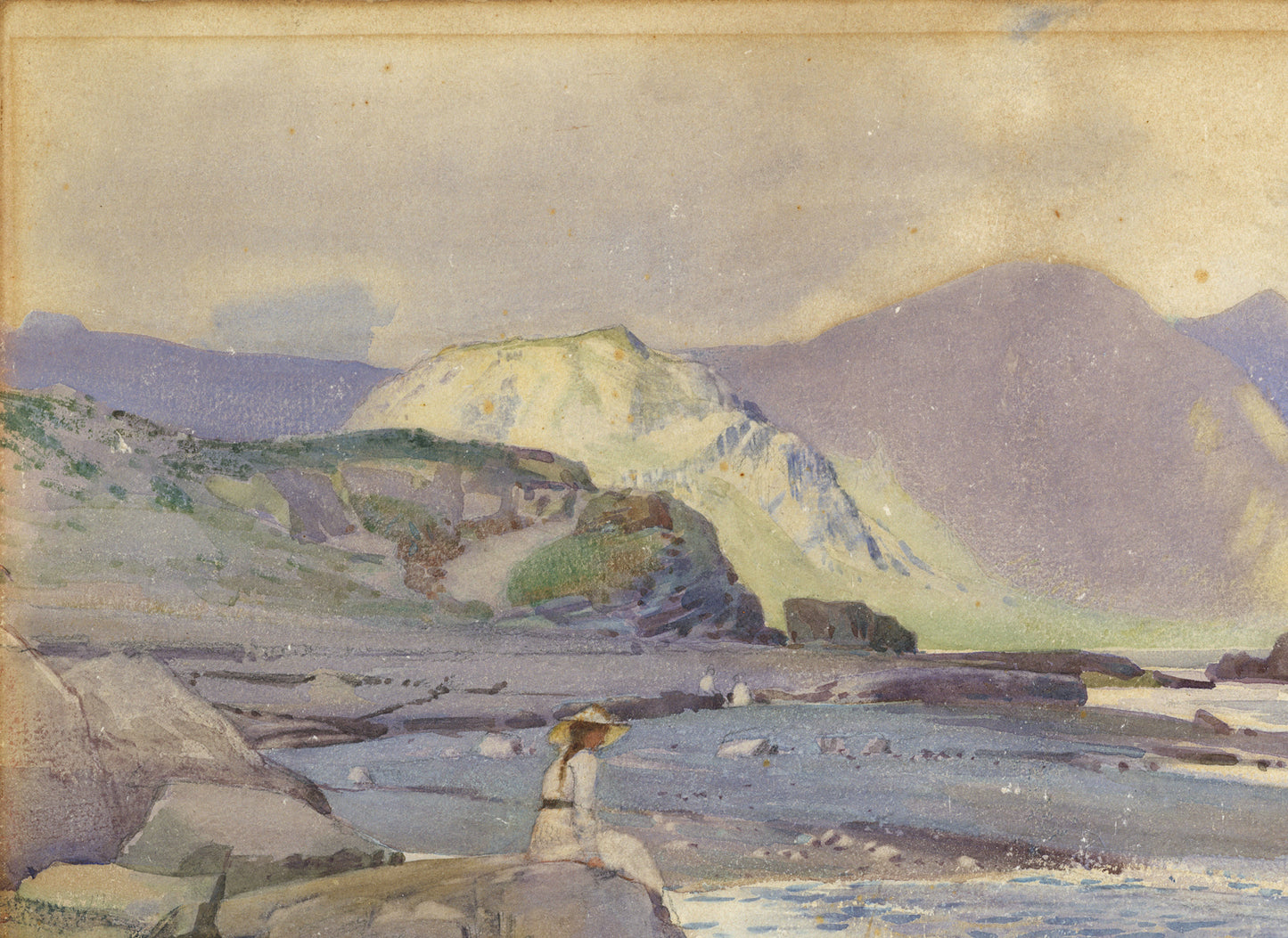 Fred Appleyard (1874-1963) Watercolour Painting - Coastal Landscape
