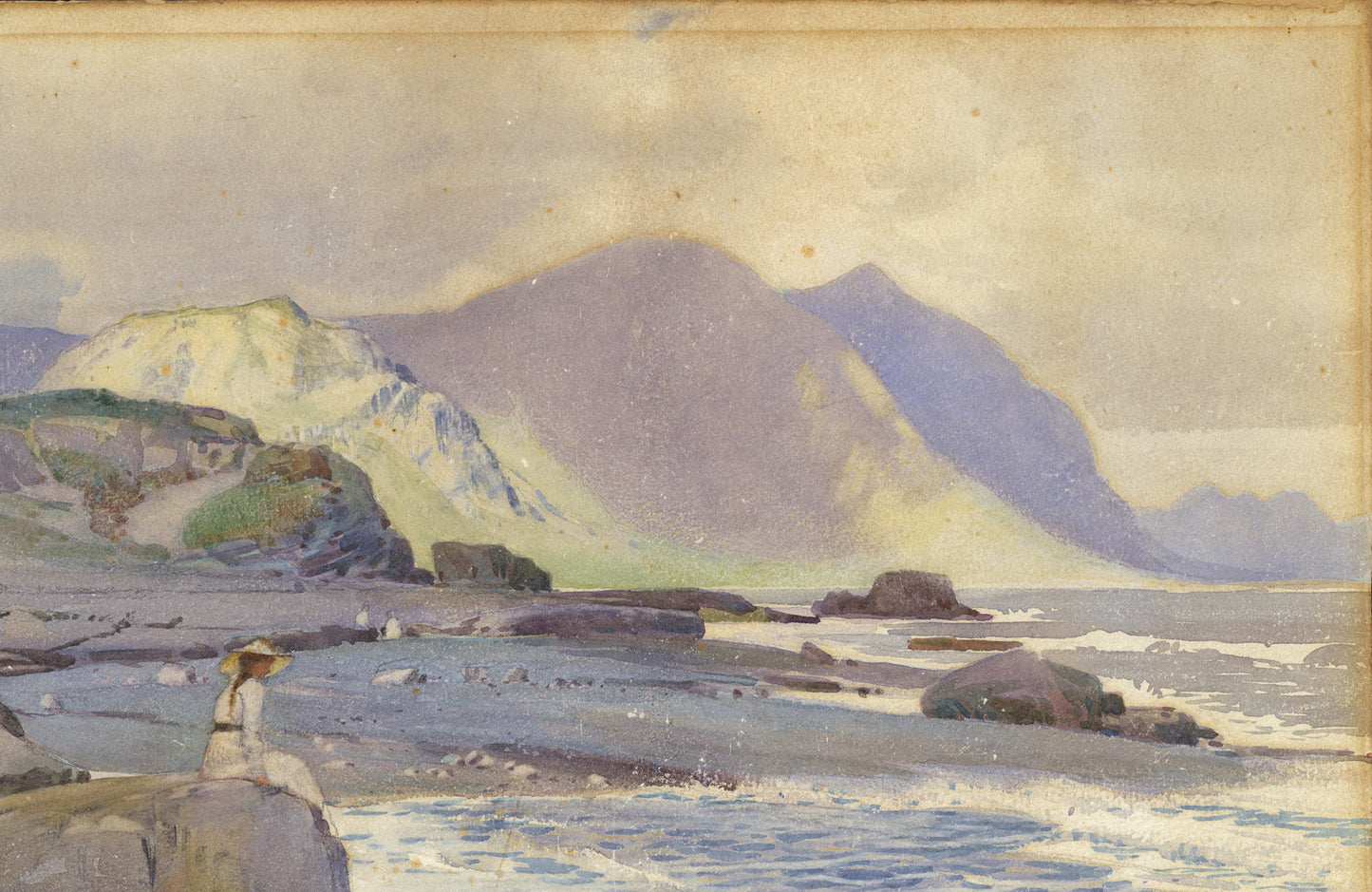 Fred Appleyard (1874-1963) Watercolour Painting - Coastal Landscape