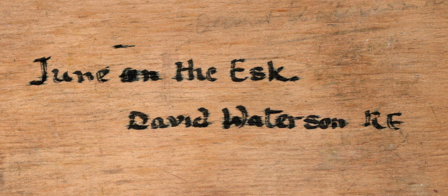 David Waterson (1870-1954) Oil Painting - June On The Esk Scotland 1911