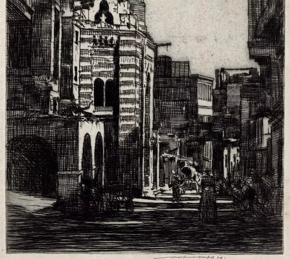 Mortimer Luddington Menpes - Pencil Signed Etching - Sais Mosque, Cairo Egypt