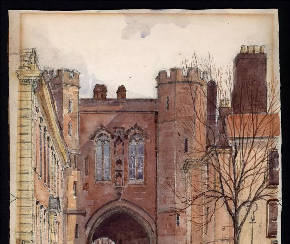 Nora Davison (fl.1881-1900) Watercolour Painting - Edgar Tower Worcester