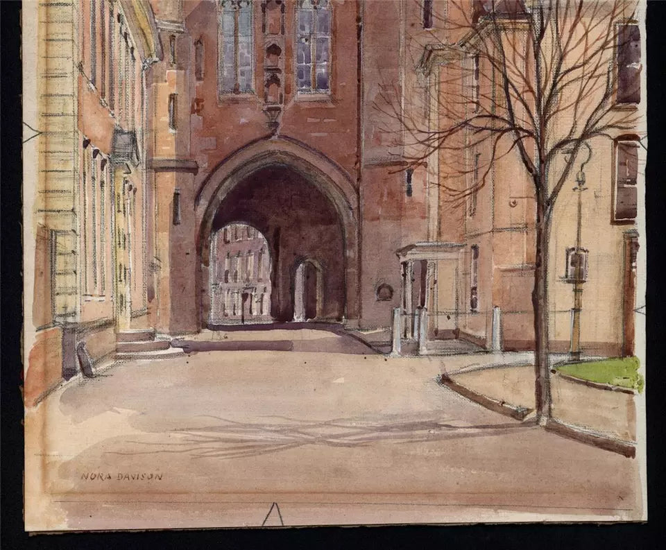 Nora Davison (fl.1881-1900) Watercolour Painting - Edgar Tower Worcester