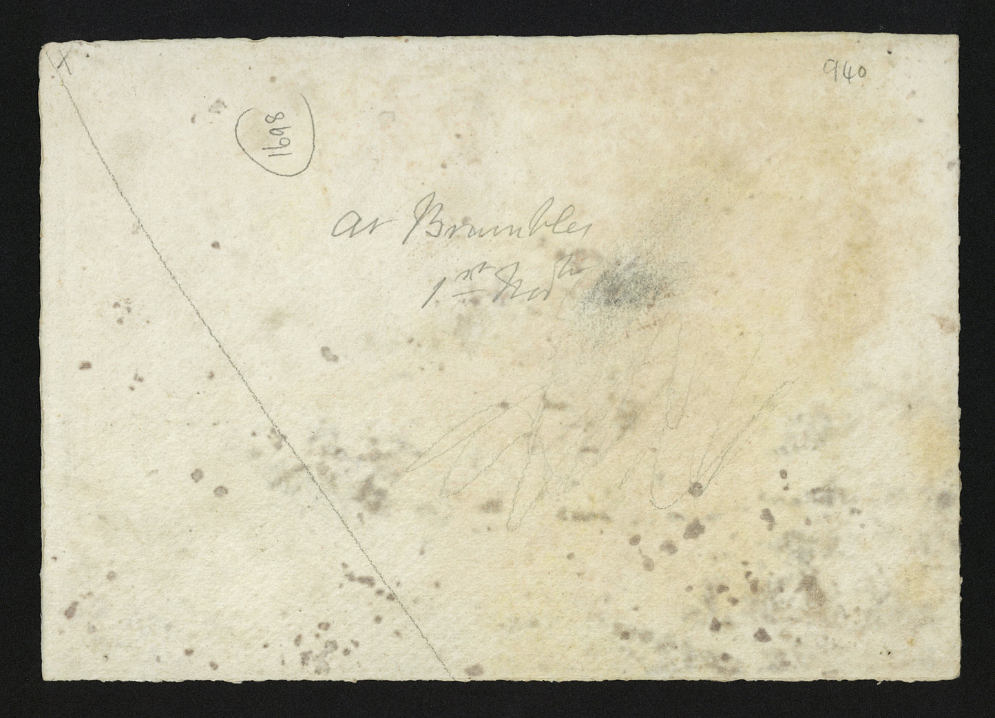 Circle of Petit - Watercolour Painting - At Brambles - 19th Century