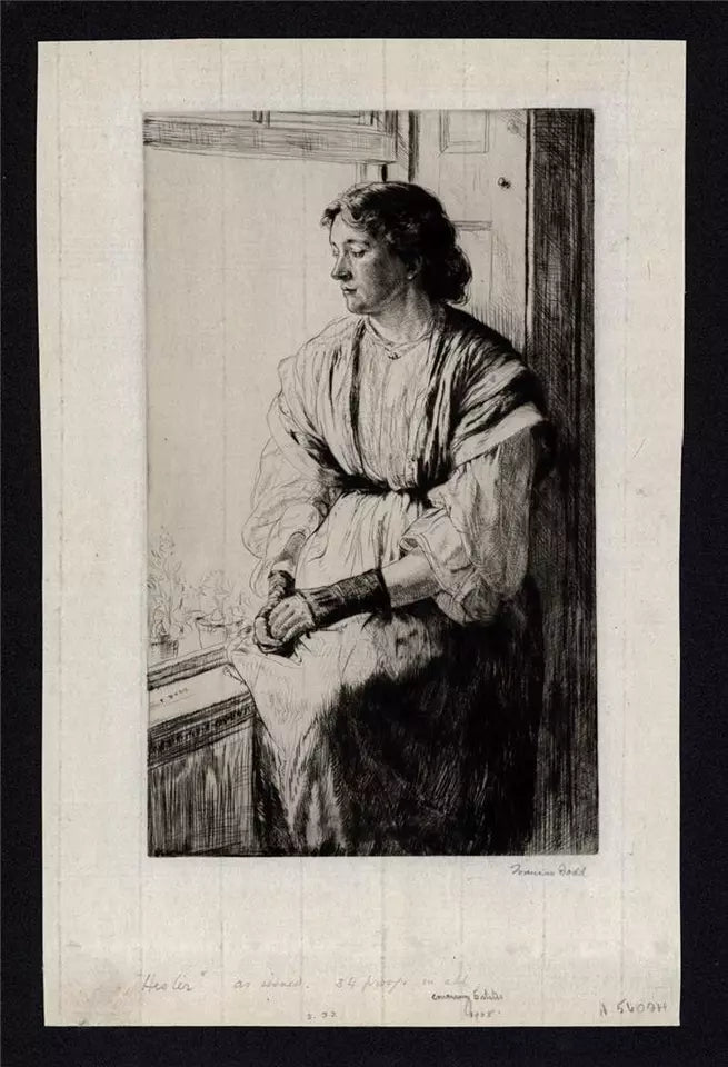 Francis Dodd R.A. (1874-1949) - Signed Etching - Hester - Portrait - 1908