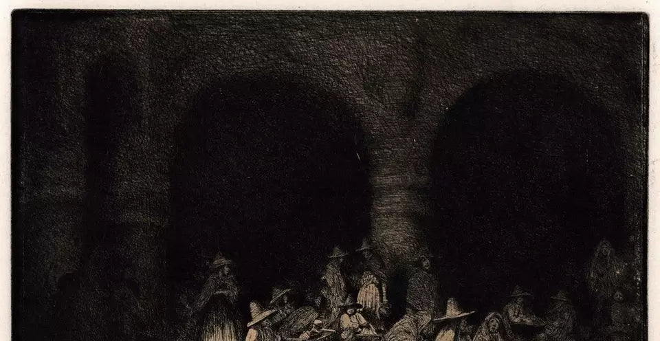 Mortimer Luddington Menpes (1855-1938) - Pencil Signed Etching - Mexican Women