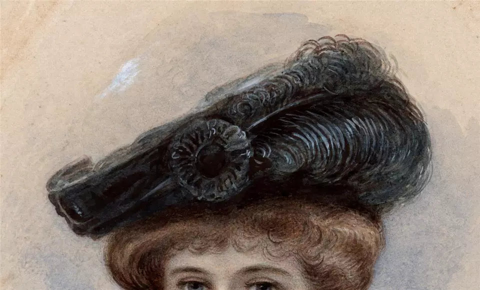 Walter Saunders Barnard (1851-1930) Watercolour Painting - Portrait Of Miss Ethel Pearson 1904