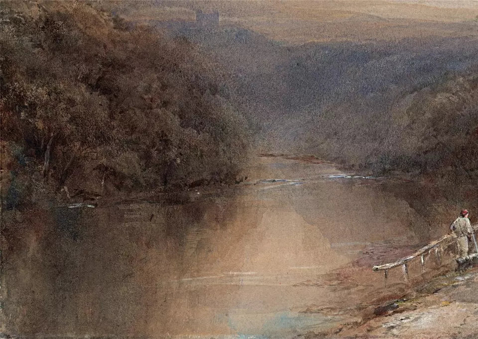 Edward Tucker (1825-1909) Watercolour Painting - Barden Tower Wharfedale Yorkshire