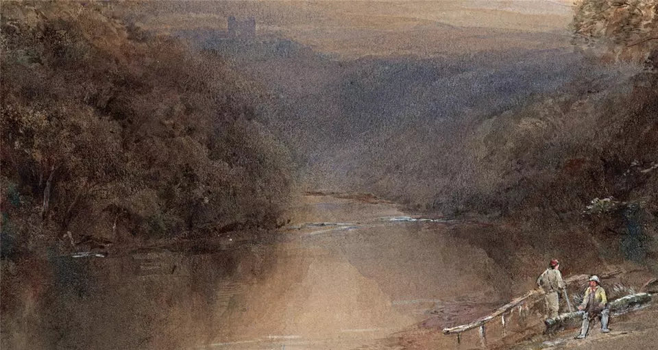 Edward Tucker (1825-1909) Watercolour Painting - Barden Tower Wharfedale Yorkshire