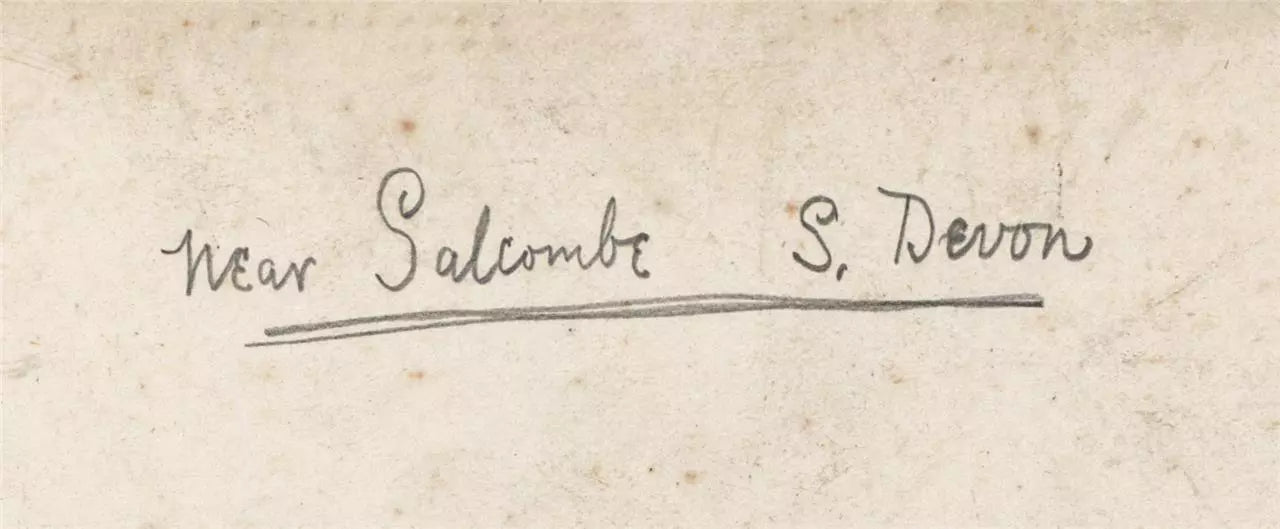 John McDougal (1851-1945) - Watercolour Painting - 1911 - Near Salcombe Devon