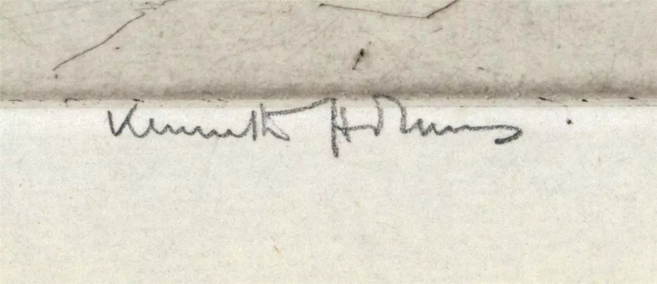 Kenneth Holmes (1902-1994) Signed Etching - Victoria Station London - 1928