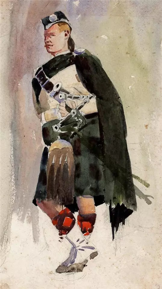 Alfred Crowdy Lovett - Watercolour Painting - Scottish Regiment - Highlander