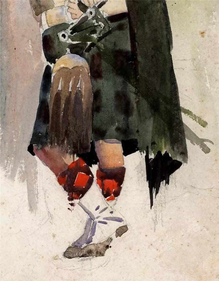 Alfred Crowdy Lovett - Watercolour Painting - Scottish Regiment - Highlander