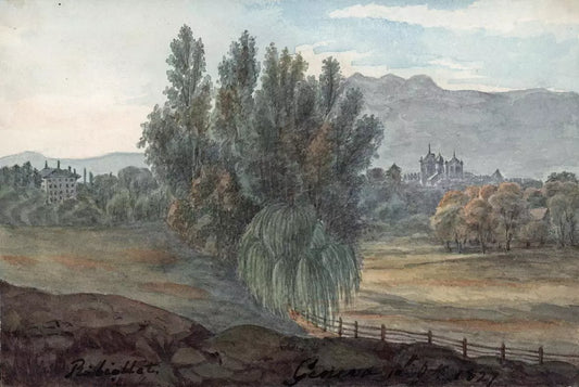 Elizabeth Campbell (1783-1861) Watercolour Painting - Geneva Switzerland 1827