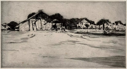 Mortimer Luddington Menpes - Signed Etching - Outside Mandalay, Burma, Myanmar