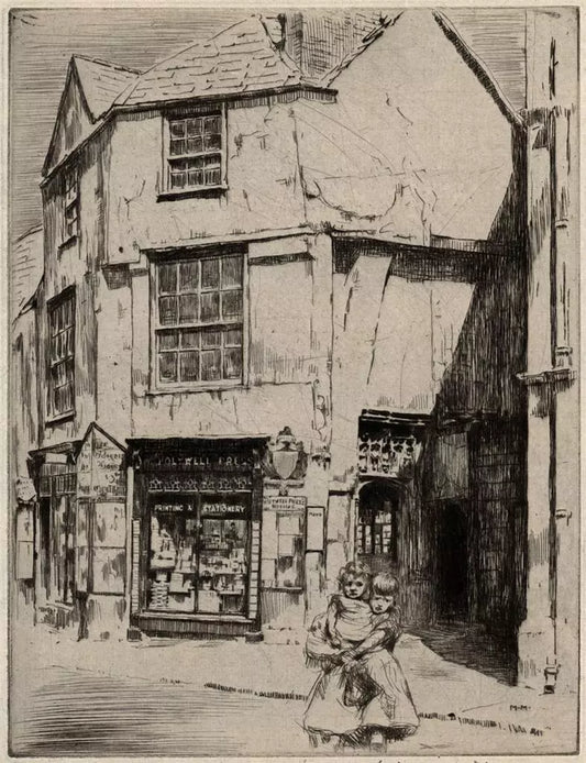 Mortimer Luddington Menpes (1855-1938) - Pencil Signed Etching - Octagon House Oxford