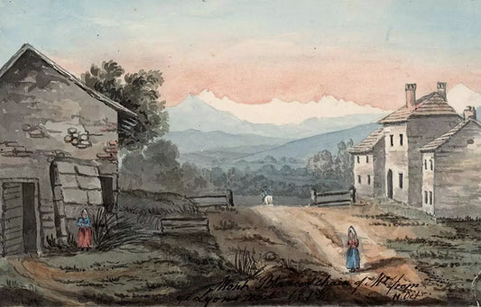 Elizabeth Campbell (1783-1861) - Watercolour Painting - Mont Blanc France - 1818