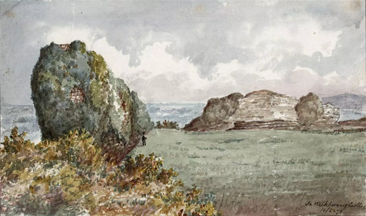 Richborough Castle Kent 1878 - Watercolour Painting - Algerina Peckover (1841-1927)