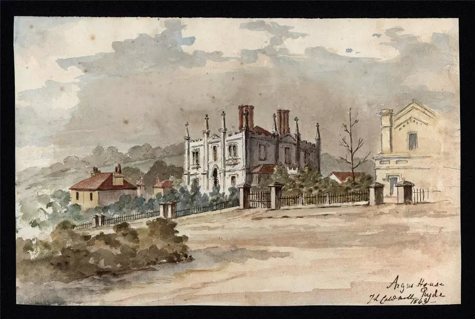 Sir James Lillyman Caldwell (1770-1863) - Watercolour Painting - Ryde, Isle of Wight 1843