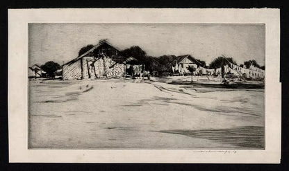 Mortimer Luddington Menpes - Signed Etching - Outside Mandalay, Burma, Myanmar