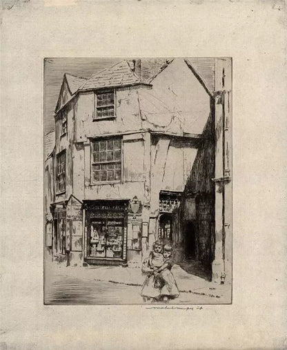Mortimer Luddington Menpes (1855-1938) - Pencil Signed Etching - Octagon House Oxford
