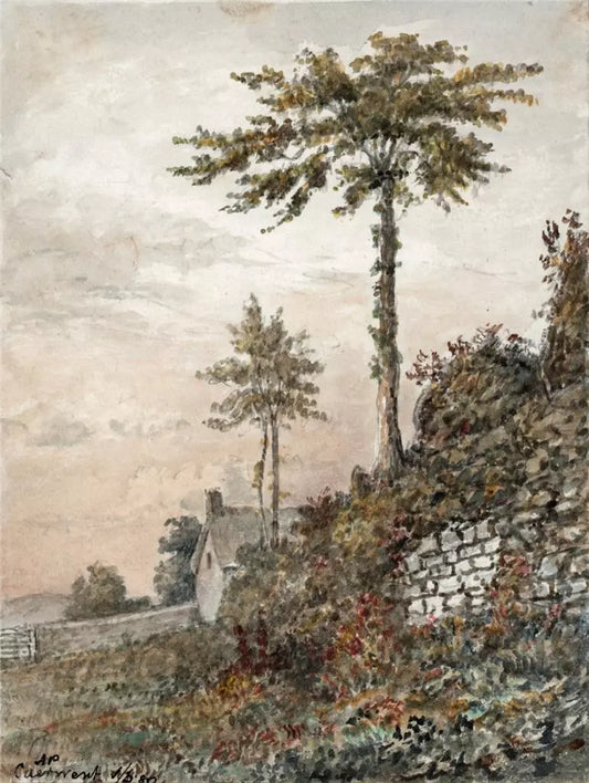 Caerwent Wales 1880 - Watercolour Painting - Algerina Peckover (1841-1927)