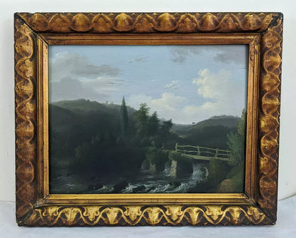 John Wallace Tucker (1808-1869) Oil Painting - Oakford Bridge River Exe 1834