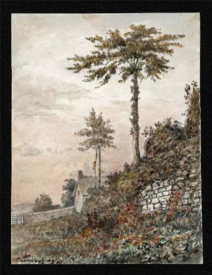Caerwent Wales 1880 - Watercolour Painting - Algerina Peckover (1841-1927)