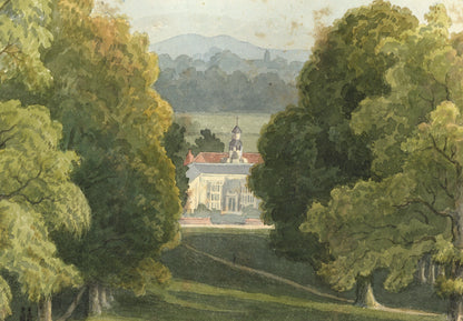 William Hubbard (1804-1870) Watercolour Painting - Hall Place Bexley Kent