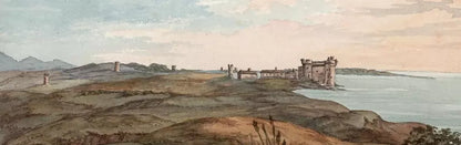 Elizabeth Campbell (1783-1861) Watercolour Painting - Porto Santo Stefano Italy 1825