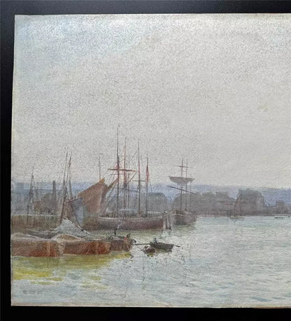 Max Ludby (1858-1943) - Watercolour Painting - Greenwich Hospital London - 1890