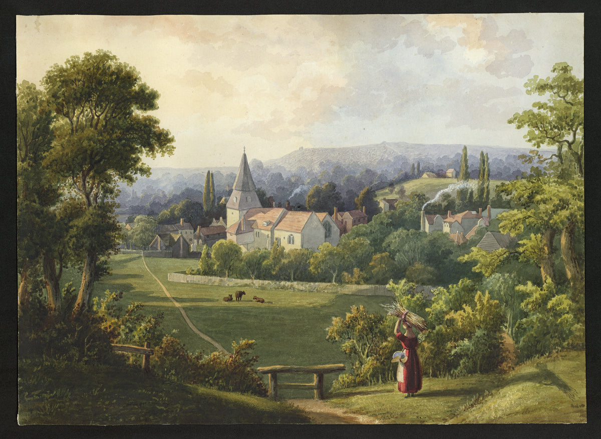 William Hubbard (1804-1870) - Watercolour Painting - Bexley, Looking Towards Shooters Hill