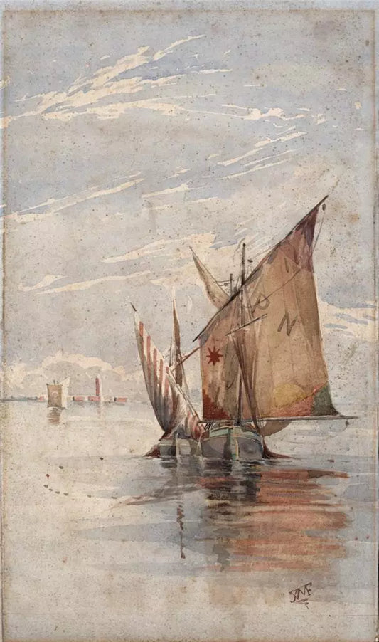 Thomas William Fripp (1864-1931) - Watercolour Painting Venice Italy - Grand Tour