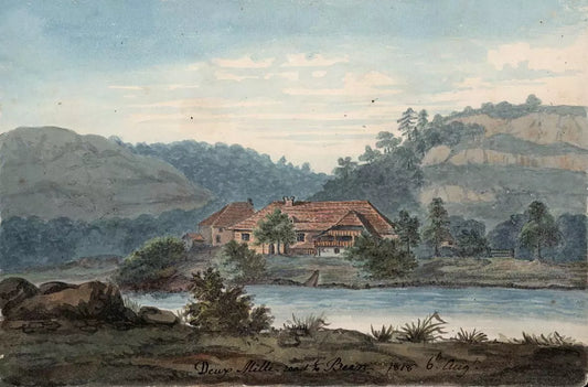 Elizabeth Campbell (1783-1861) Watercolour Painting 1818 Deux Mille road to Bern Switzerland