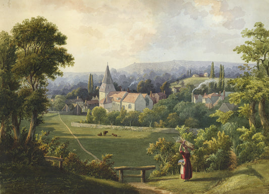 William Hubbard (1804-1870) - Watercolour Painting - Bexley, Looking Towards Shooters Hill
