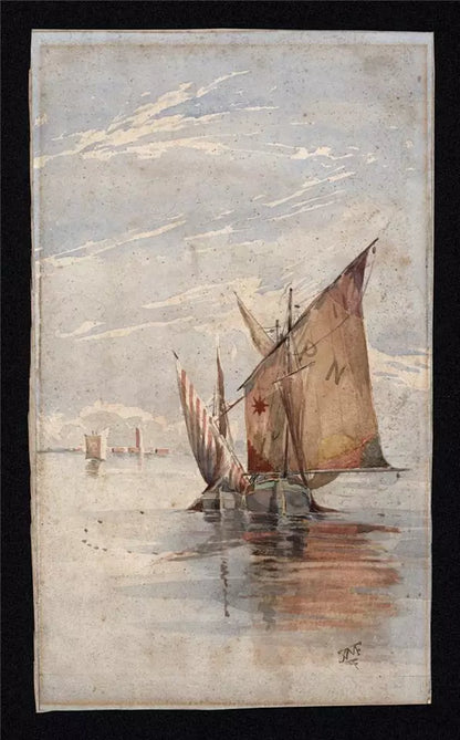 Thomas William Fripp (1864-1931) - Watercolour Painting Venice Italy - Grand Tour